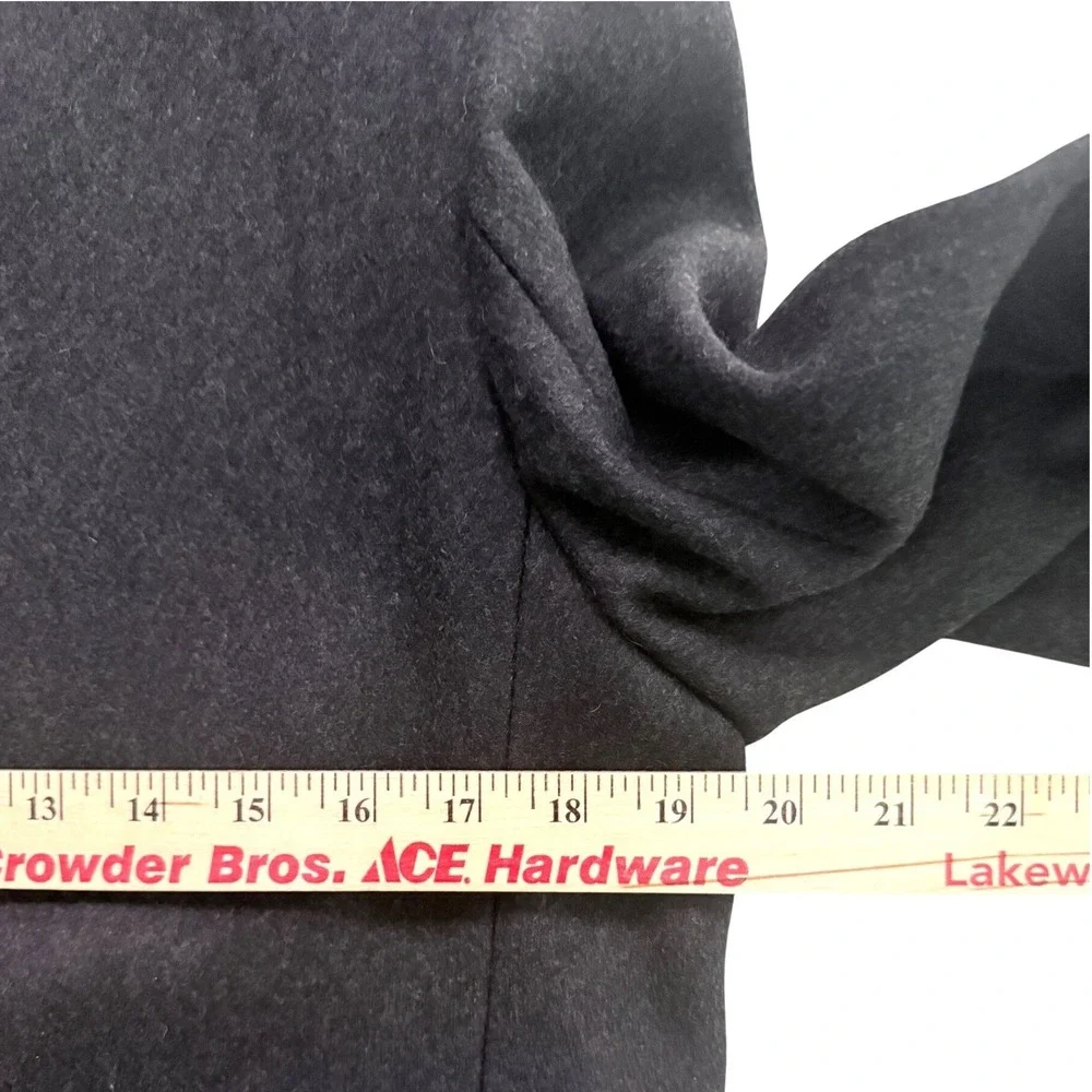 The Kooples Men's Coat Gray‎ Double-Breasted Wool Blend Size FR 46/US 36